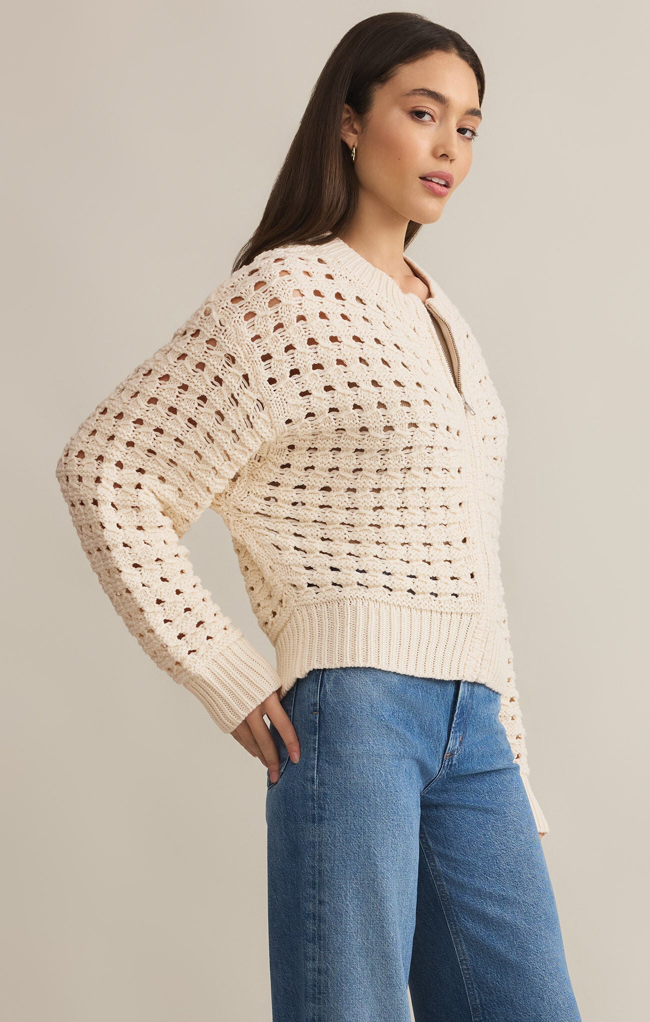 Liam Sweater Jacket-Jackets-Vixen Collection, Day Spa and Women's Boutique Located in Seattle, Washington