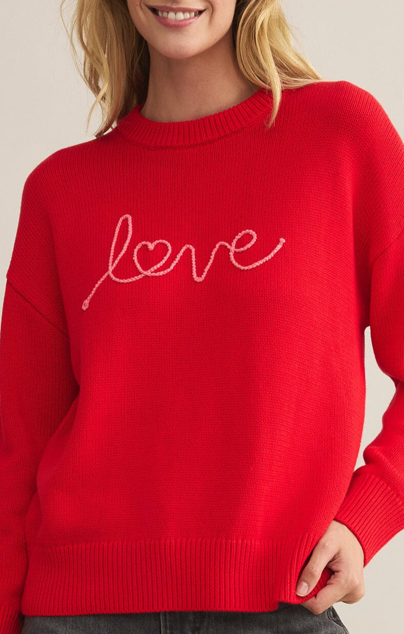 Love Notes Boyfriend Sweater-Sweaters-Vixen Collection, Day Spa and Women's Boutique Located in Seattle, Washington