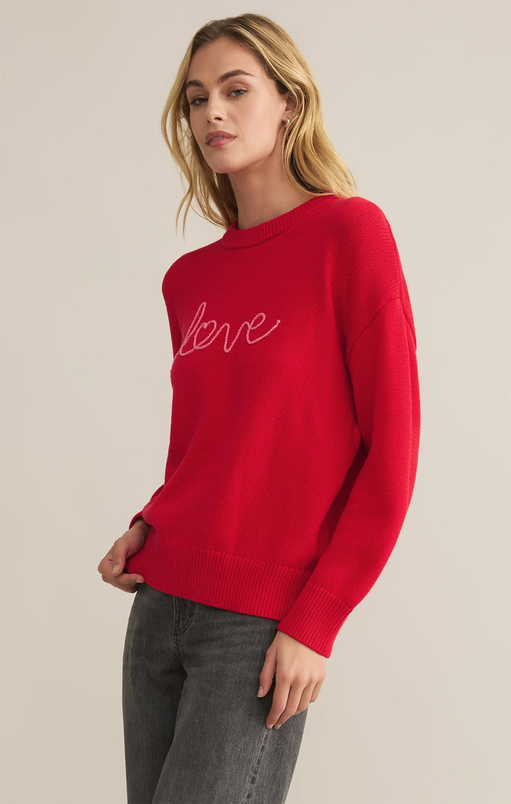 Love Notes Boyfriend Sweater-Sweaters-Vixen Collection, Day Spa and Women's Boutique Located in Seattle, Washington