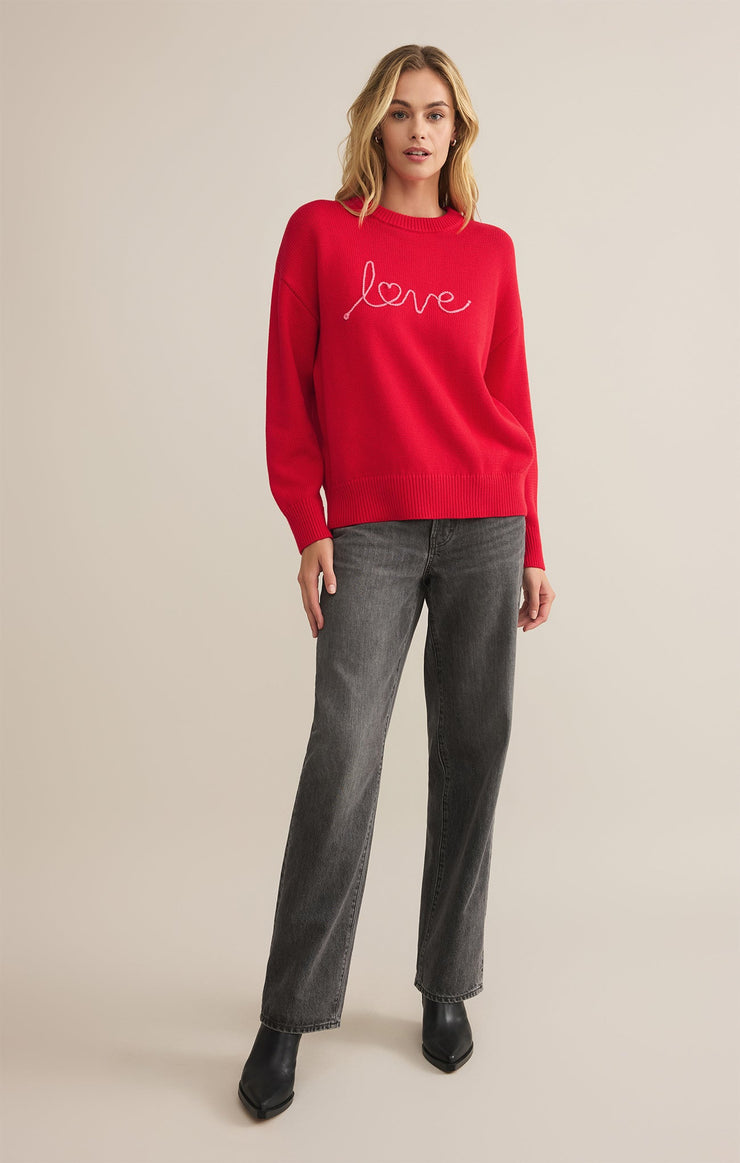 Love Notes Boyfriend Sweater-Sweaters-Vixen Collection, Day Spa and Women's Boutique Located in Seattle, Washington