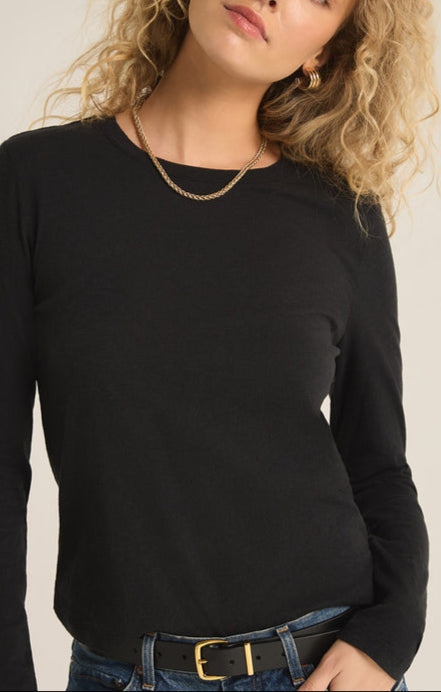 Modern Slub Long Sleeve Tee-Long Sleeves-Vixen Collection, Day Spa and Women's Boutique Located in Seattle, Washington
