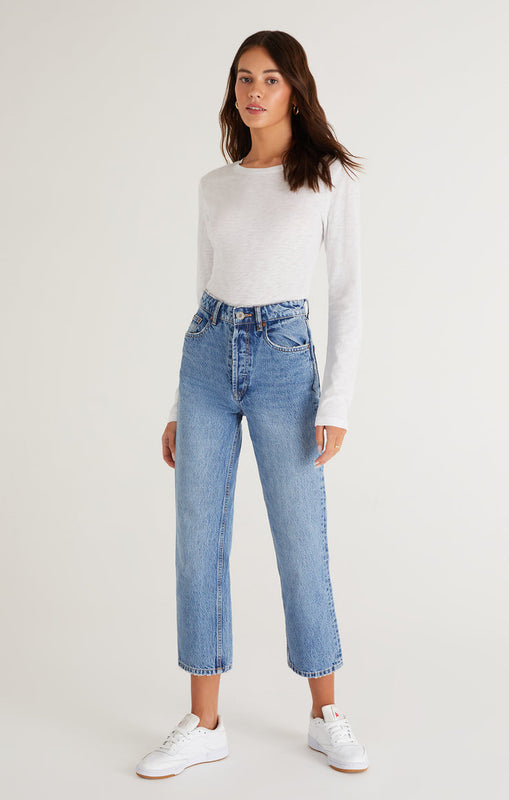 Modern Slub Long Sleeve Tee-Long Sleeves-Vixen Collection, Day Spa and Women's Boutique Located in Seattle, Washington