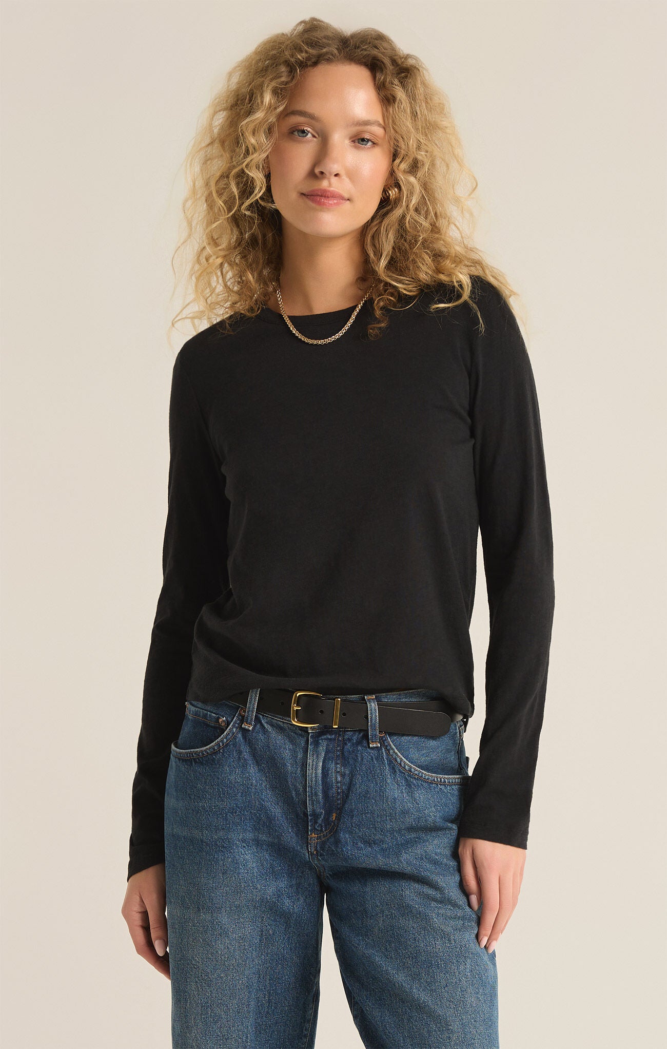 Modern Slub Long Sleeve Tee-Long Sleeves-Vixen Collection, Day Spa and Women's Boutique Located in Seattle, Washington