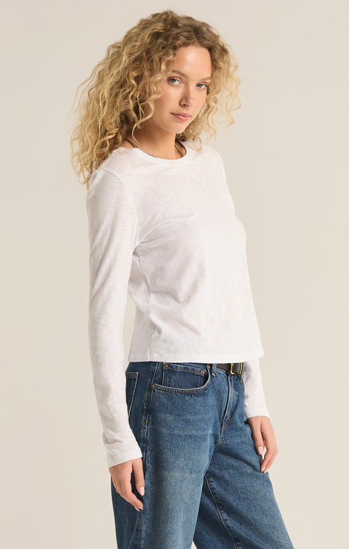 Modern Slub Long Sleeve Tee-Long Sleeves-Vixen Collection, Day Spa and Women's Boutique Located in Seattle, Washington