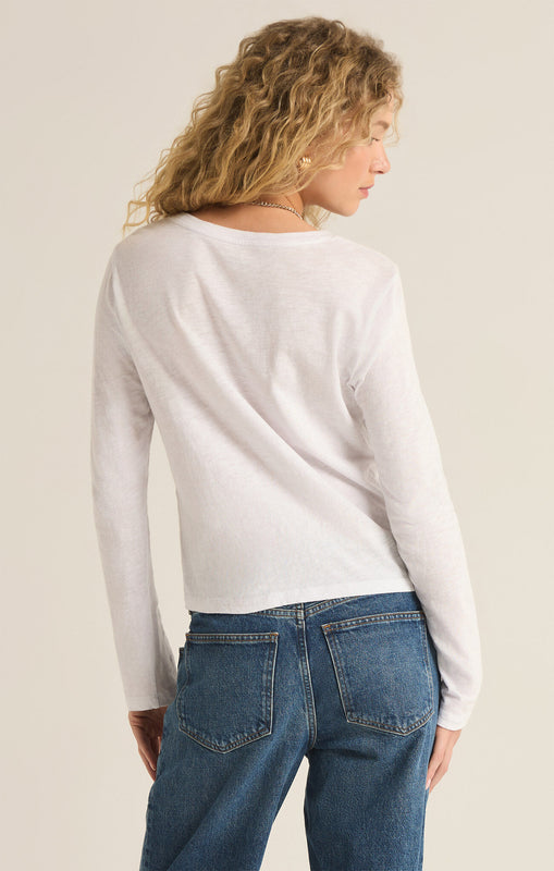 Modern Slub Long Sleeve Tee-Long Sleeves-Vixen Collection, Day Spa and Women's Boutique Located in Seattle, Washington