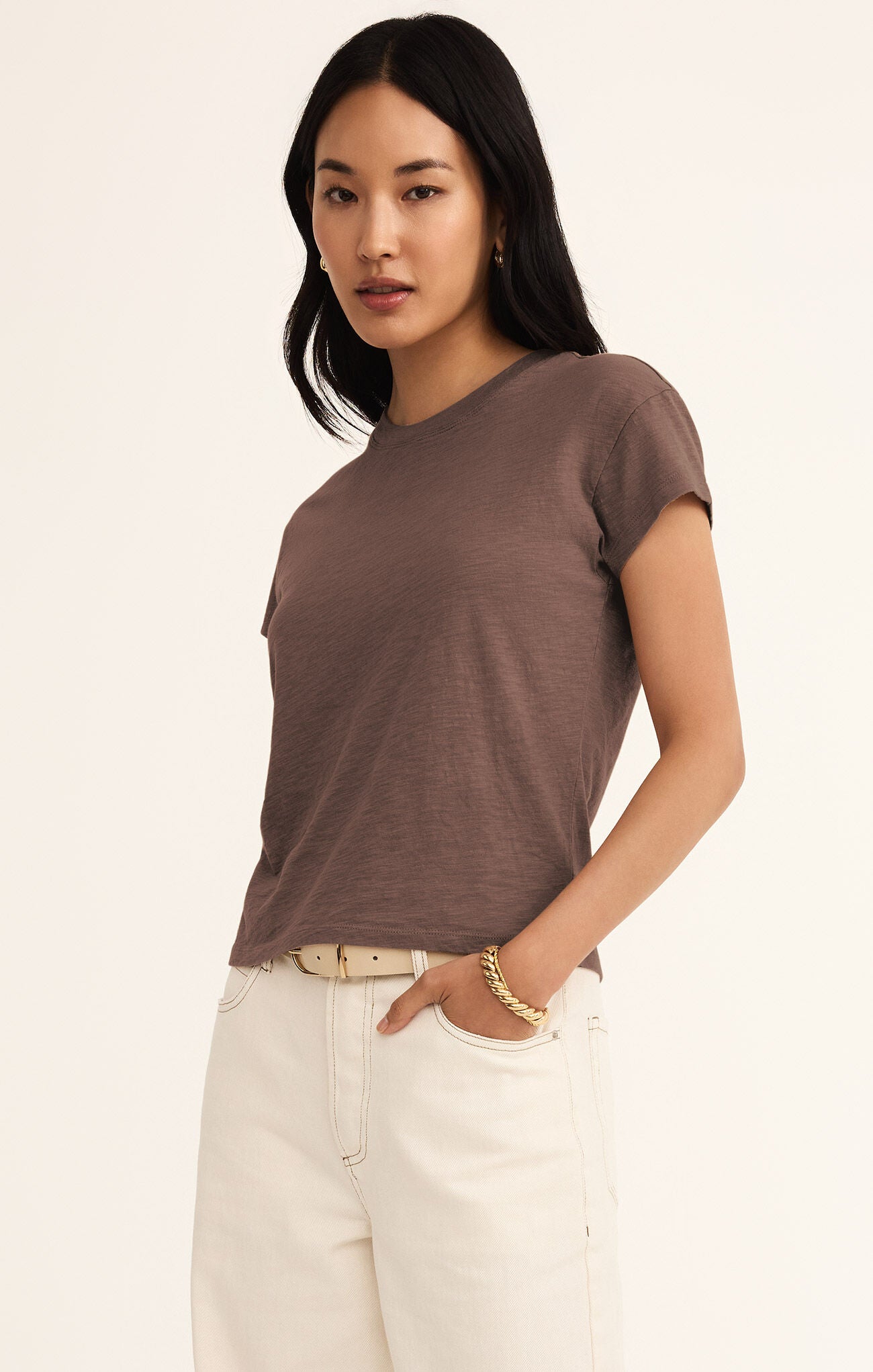Z OLD Modern Slub Tee-Short Sleeves-Vixen Collection, Day Spa and Women's Boutique Located in Seattle, Washington
