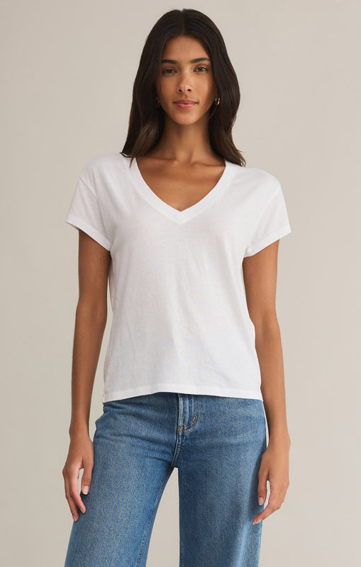 Modern V-Neck Tee-Short Sleeves-Vixen Collection, Day Spa and Women's Boutique Located in Seattle, Washington