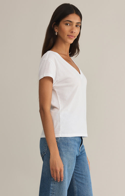Modern V-Neck Tee-Short Sleeves-Vixen Collection, Day Spa and Women's Boutique Located in Seattle, Washington