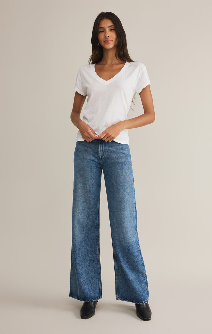 Modern V-Neck Tee-Short Sleeves-Vixen Collection, Day Spa and Women's Boutique Located in Seattle, Washington