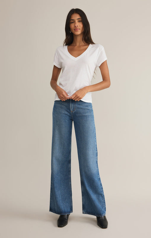 Modern V-Neck Tee-Short Sleeves-Vixen Collection, Day Spa and Women's Boutique Located in Seattle, Washington