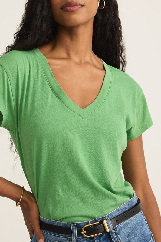 Modern V-Neck Tee-Short Sleeves-Vixen Collection, Day Spa and Women's Boutique Located in Seattle, Washington