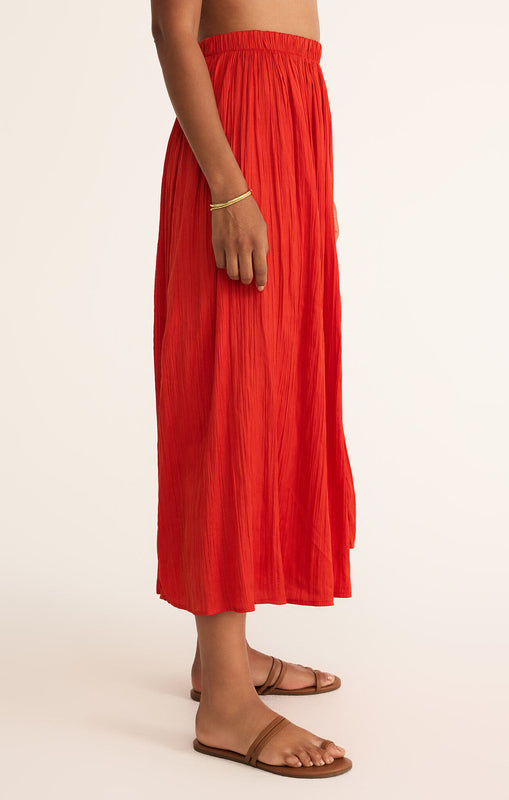 Nicoline Crinkle Midi Skirt-Skirts-Vixen Collection, Day Spa and Women's Boutique Located in Seattle, Washington