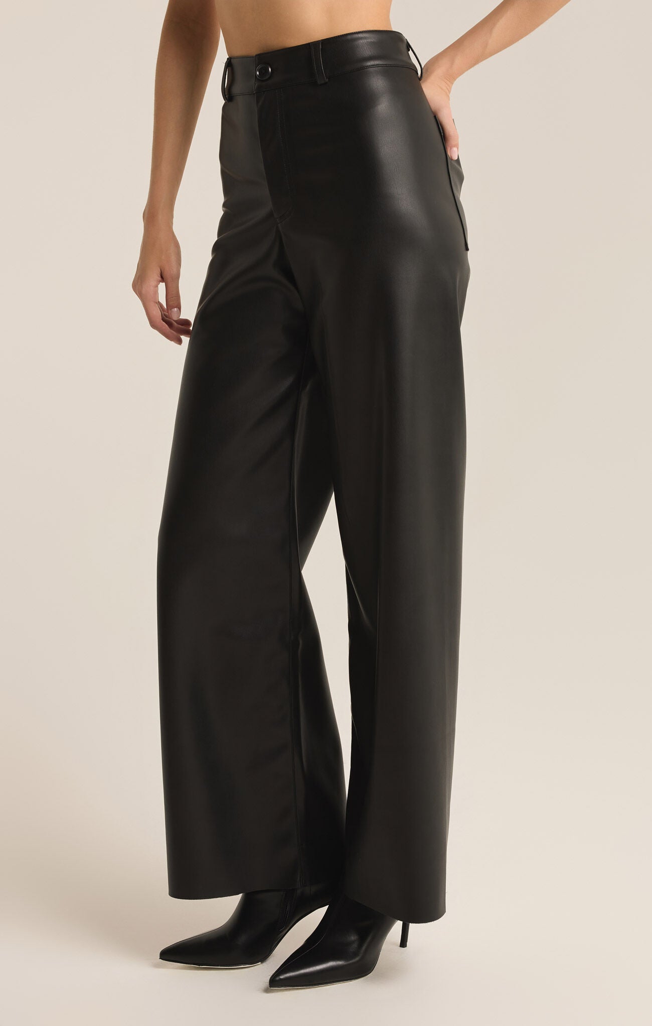 Rilynn Faux Leather Pant-Pants-Vixen Collection, Day Spa and Women's Boutique Located in Seattle, Washington