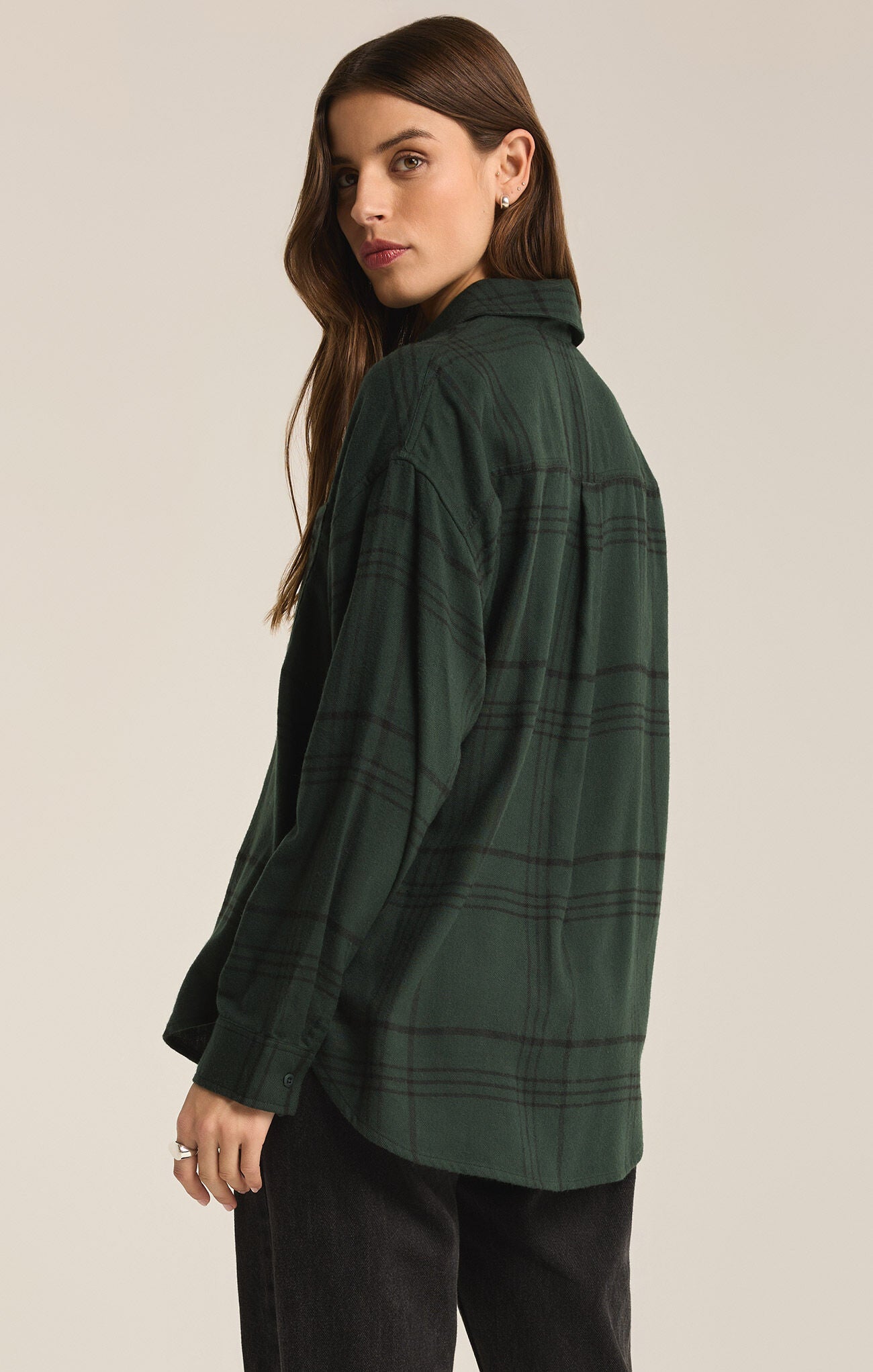 River Plaid Button Up-Long Sleeves-Vixen Collection, Day Spa and Women's Boutique Located in Seattle, Washington