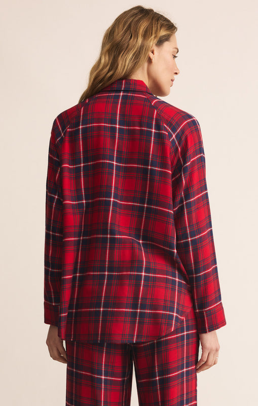 River Plaid Button Up-Long Sleeves-Vixen Collection, Day Spa and Women's Boutique Located in Seattle, Washington