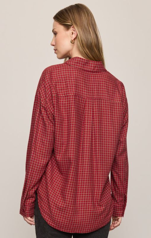 River Plaid Button Up-Long Sleeves-Vixen Collection, Day Spa and Women's Boutique Located in Seattle, Washington