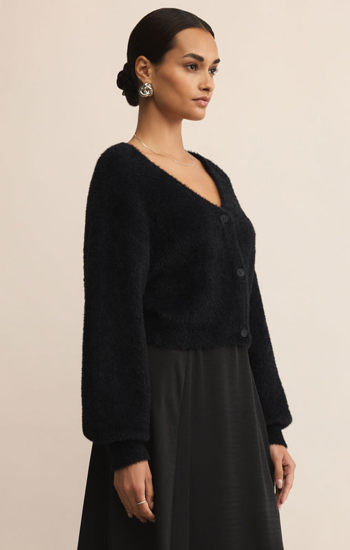 Sadira Fluffy Cardigan-Sweaters-Vixen Collection, Day Spa and Women's Boutique Located in Seattle, Washington