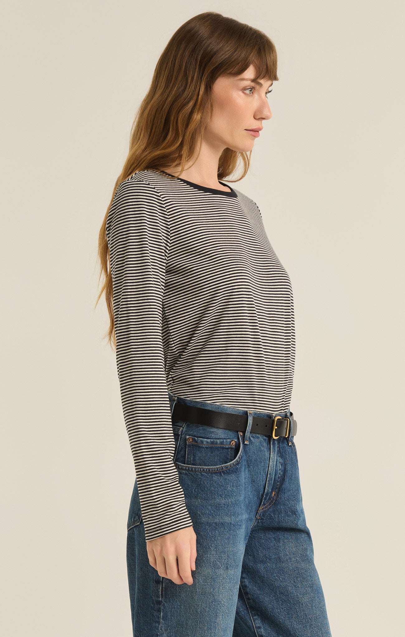 Sailor Stripe Top-Long Sleeves-Vixen Collection, Day Spa and Women's Boutique Located in Seattle, Washington