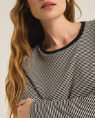 Sailor Stripe Top-Long Sleeves-Vixen Collection, Day Spa and Women's Boutique Located in Seattle, Washington