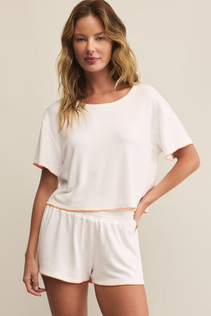 Seas The Day Stitch Top-Short Sleeves-Vixen Collection, Day Spa and Women's Boutique Located in Seattle, Washington