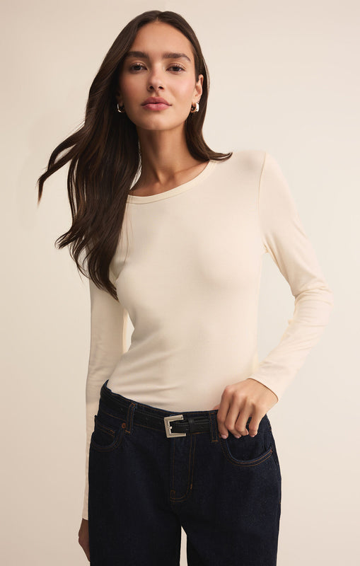 Second Skin Crew Long Sleeve-Long Sleeves-Vixen Collection, Day Spa and Women's Boutique Located in Seattle, Washington