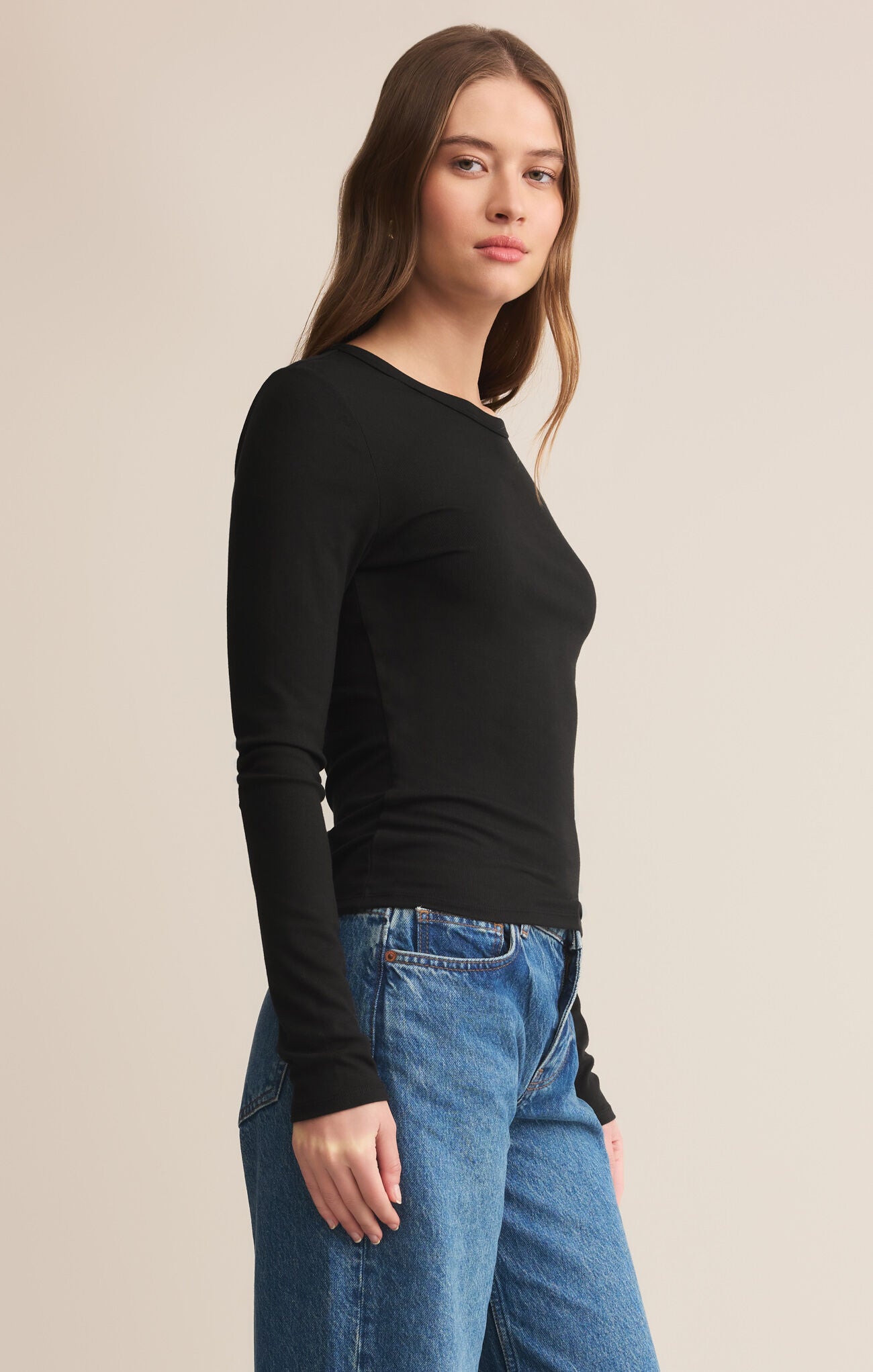 Second Skin Crew Long Sleeve-Long Sleeves-Vixen Collection, Day Spa and Women's Boutique Located in Seattle, Washington