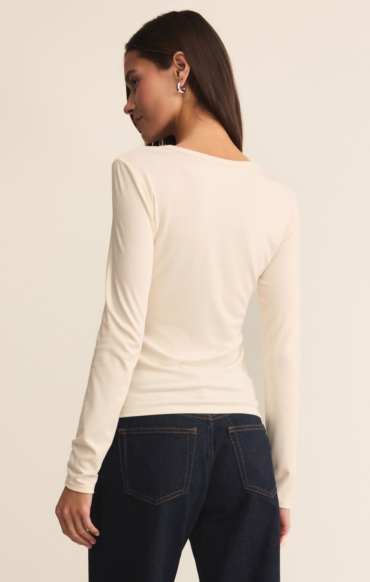 Second Skin Crew Long Sleeve-Long Sleeves-Vixen Collection, Day Spa and Women's Boutique Located in Seattle, Washington