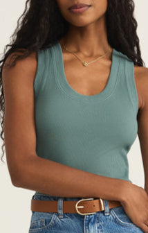 Sirena Rib Tank-Tank Tops-Vixen Collection, Day Spa and Women's Boutique Located in Seattle, Washington