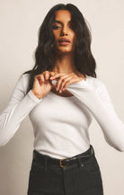 Sirena Rib Tee-Long Sleeves-Vixen Collection, Day Spa and Women's Boutique Located in Seattle, Washington