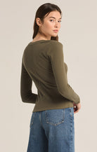 Sirena Rib Tee-Long Sleeves-Vixen Collection, Day Spa and Women's Boutique Located in Seattle, Washington