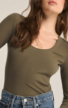 Sirena Rib Tee-Long Sleeves-Vixen Collection, Day Spa and Women's Boutique Located in Seattle, Washington