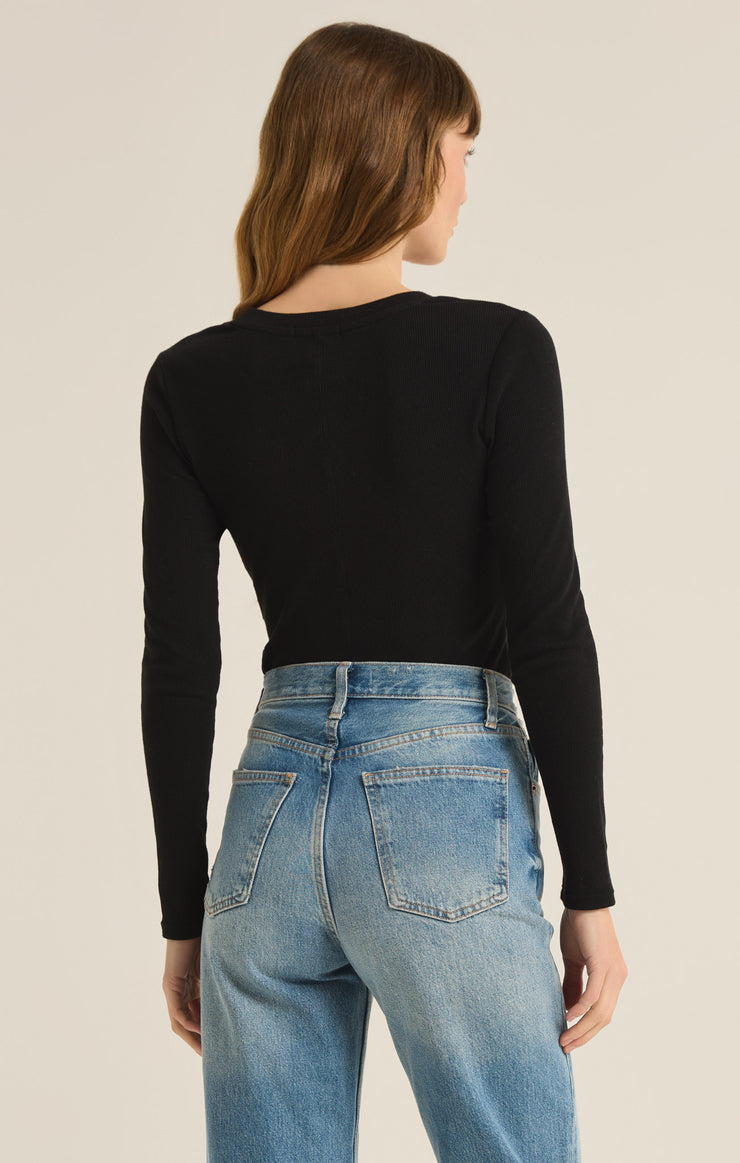 Sirena Rib Tee-Long Sleeves-Vixen Collection, Day Spa and Women's Boutique Located in Seattle, Washington