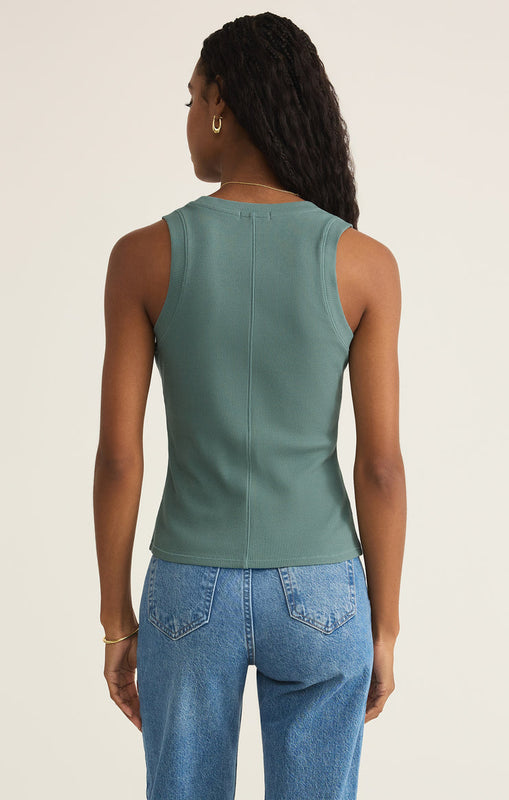 Sirena Rib Tank-Tank Tops-Vixen Collection, Day Spa and Women's Boutique Located in Seattle, Washington