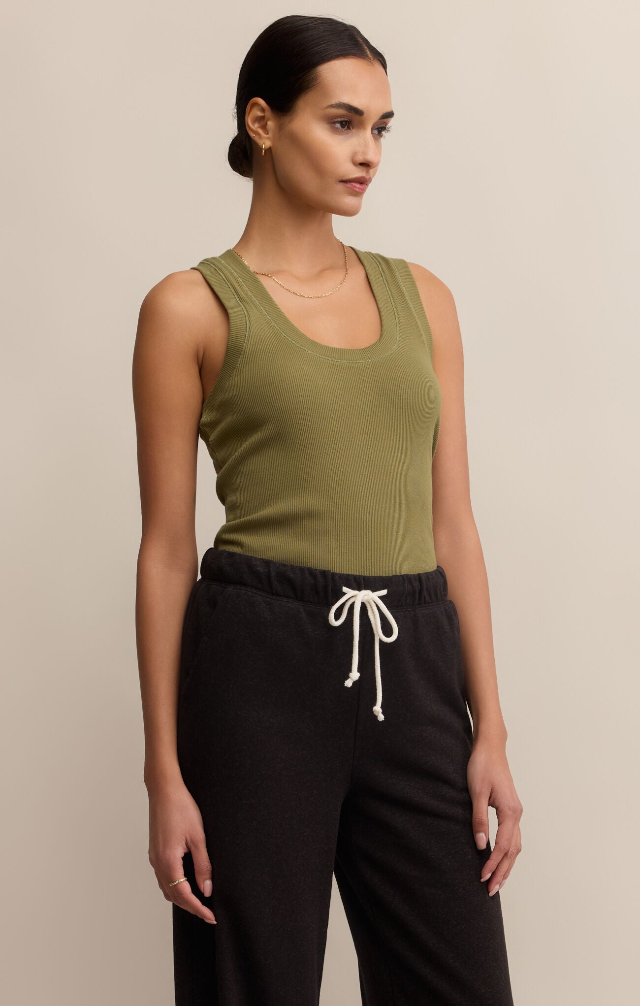 Sirena Rib Tank-Tank Tops-Vixen Collection, Day Spa and Women's Boutique Located in Seattle, Washington