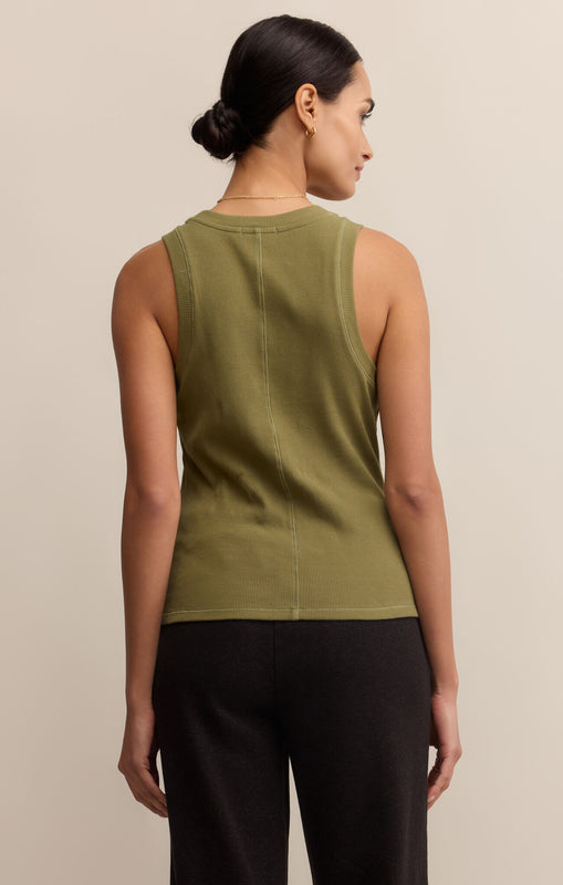 Sirena Rib Tank-Tank Tops-Vixen Collection, Day Spa and Women's Boutique Located in Seattle, Washington