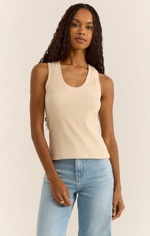Sirena Rib Tank-Tank Tops-Vixen Collection, Day Spa and Women's Boutique Located in Seattle, Washington
