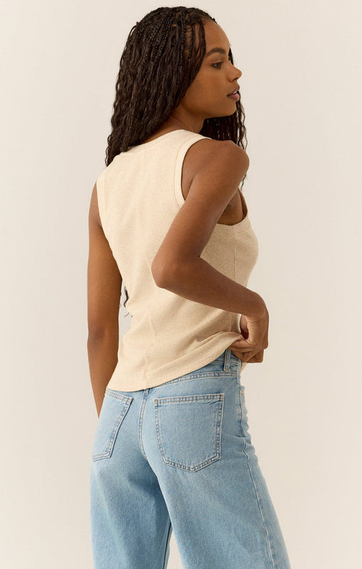 Sirena Rib Tank-Tank Tops-Vixen Collection, Day Spa and Women's Boutique Located in Seattle, Washington