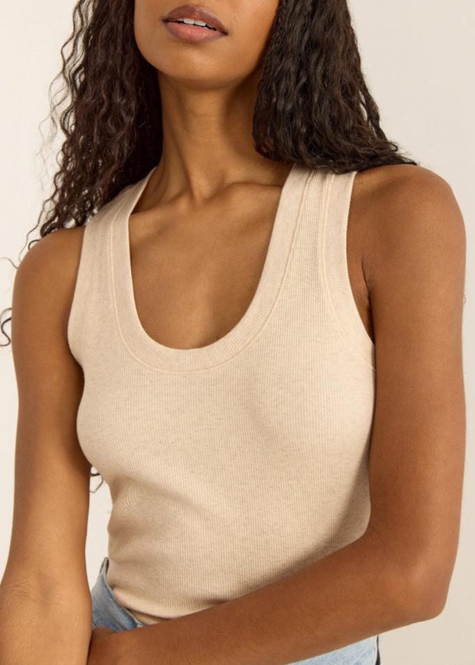 Sirena Rib Tank-Tank Tops-Vixen Collection, Day Spa and Women's Boutique Located in Seattle, Washington