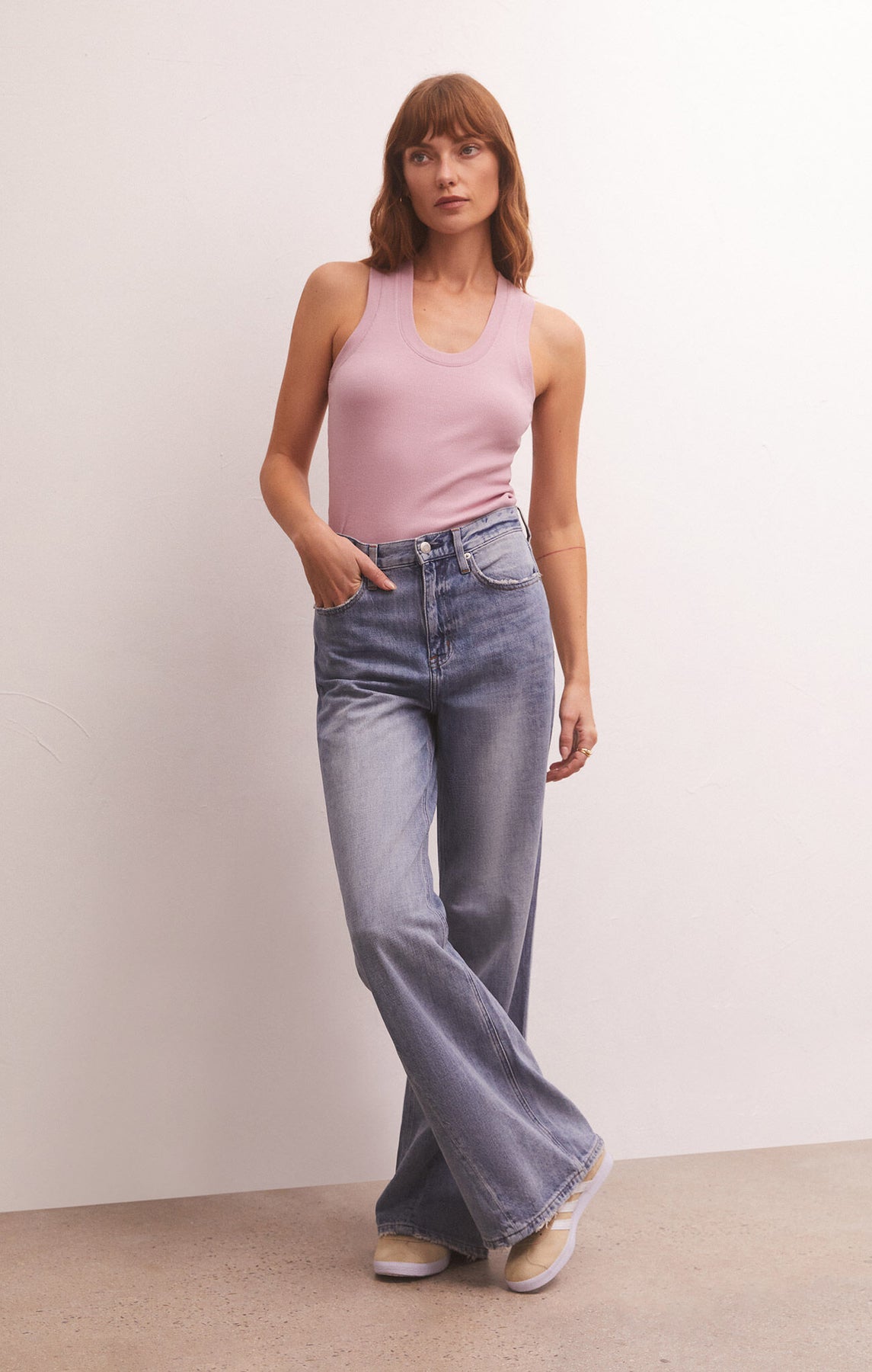 Sirena Rib Tank-Tank Tops-Vixen Collection, Day Spa and Women's Boutique Located in Seattle, Washington