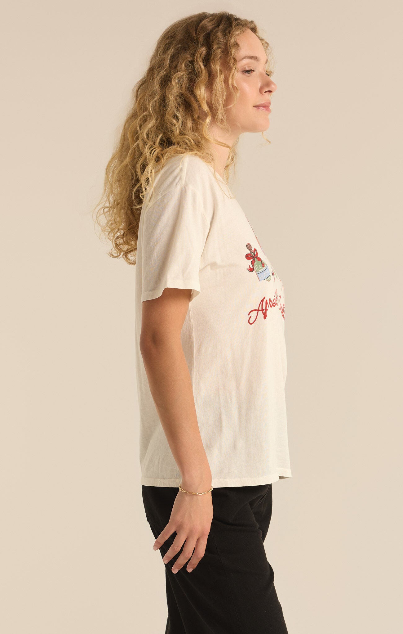 Ski Boyfriend Tee-Short Sleeves-Vixen Collection, Day Spa and Women's Boutique Located in Seattle, Washington