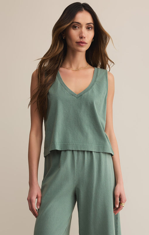 Sloane V-Neck Top-Tank Tops-Vixen Collection, Day Spa and Women's Boutique Located in Seattle, Washington