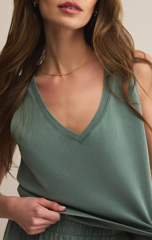 Sloane V-Neck Top-Tank Tops-Vixen Collection, Day Spa and Women's Boutique Located in Seattle, Washington