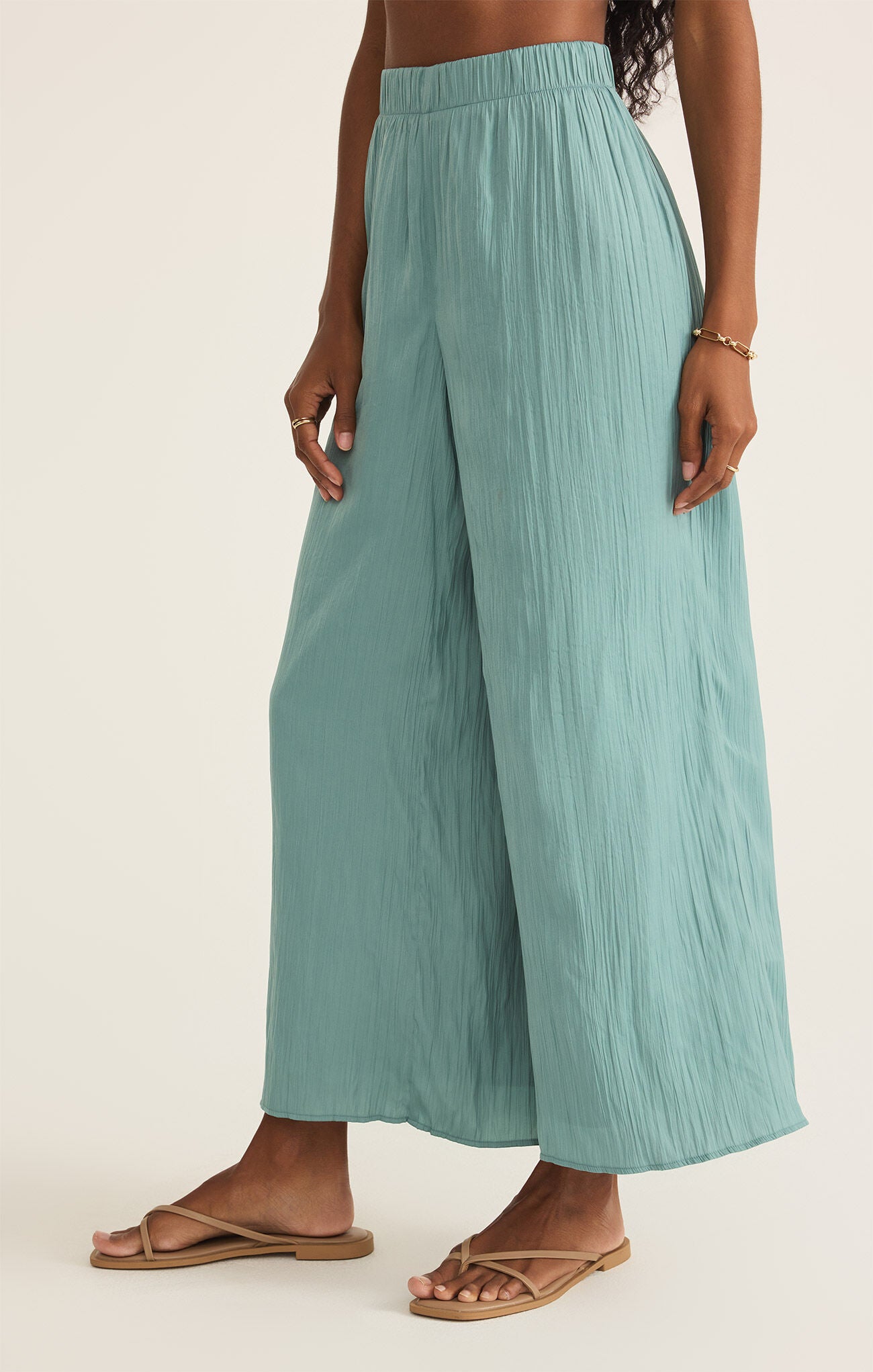 Sunset Satin Pant-Pants-Vixen Collection, Day Spa and Women's Boutique Located in Seattle, Washington