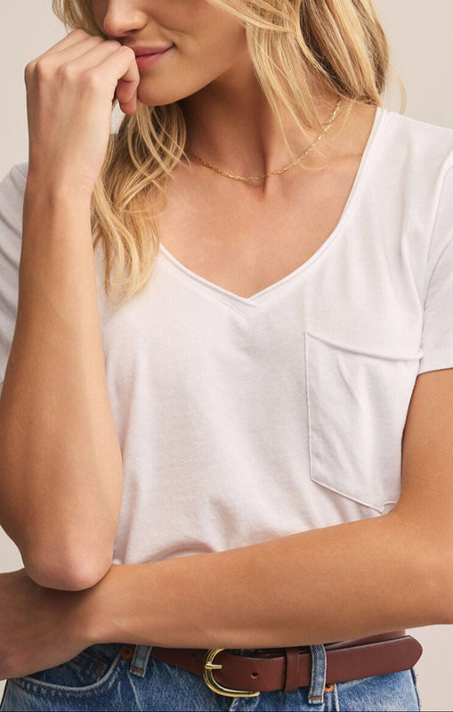 Modern Pocket Tee-Short Sleeves-Vixen Collection, Day Spa and Women's Boutique Located in Seattle, Washington