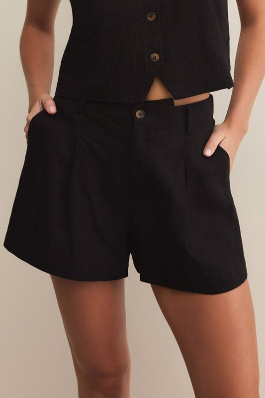 Topanga Linen Short-Shorts-Vixen Collection, Day Spa and Women's Boutique Located in Seattle, Washington
