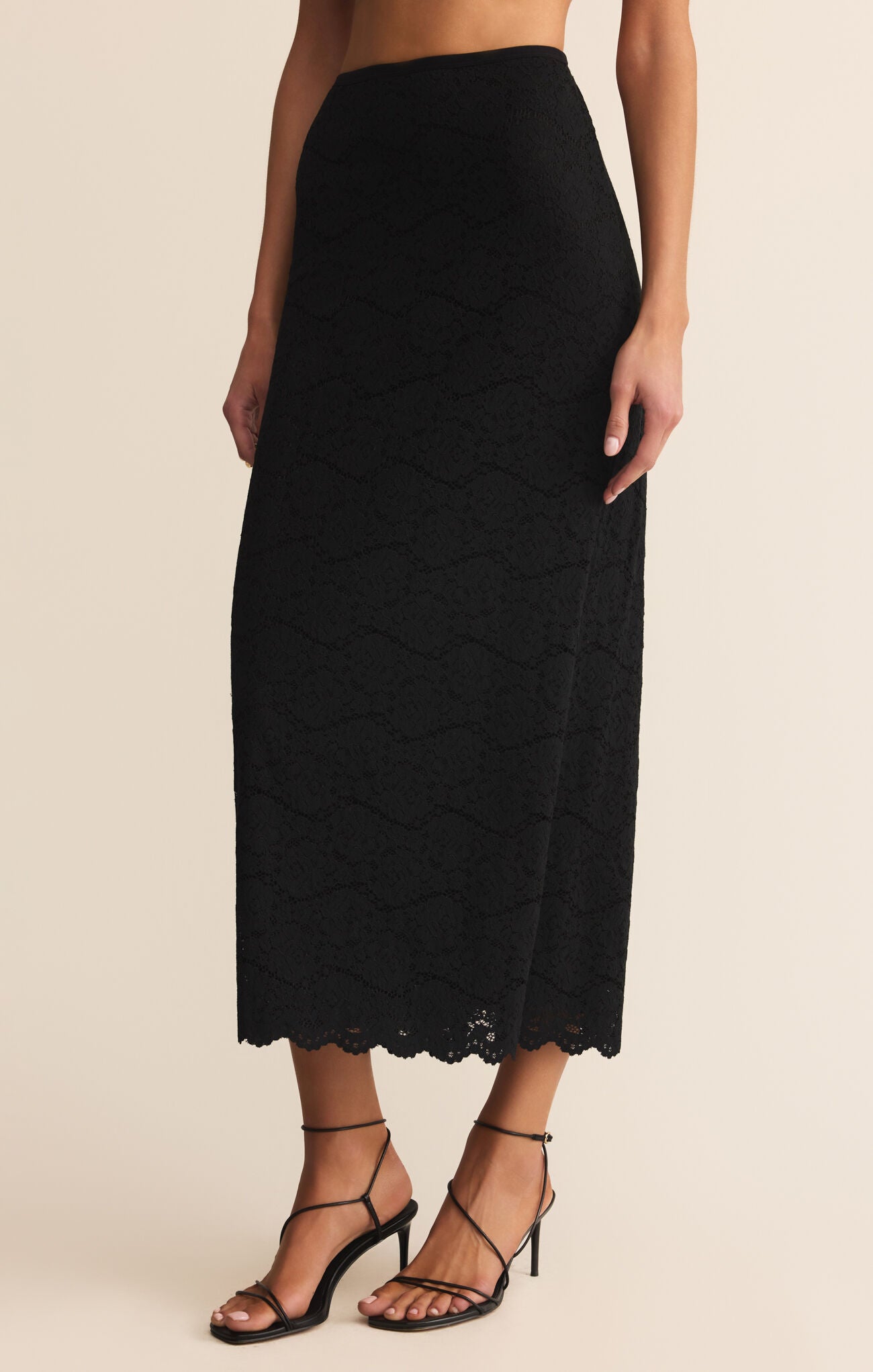 Via Lace Midi Skirt-Skirts-Vixen Collection, Day Spa and Women's Boutique Located in Seattle, Washington