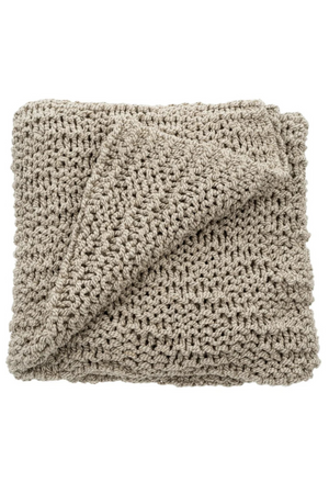 Waves Cotton Knit Throw-Throw Blankets-Vixen Collection, Day Spa and Women's Boutique Located in Seattle, Washington