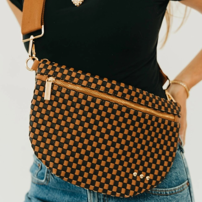 Westlyn Woven Bum Bag-Bags + Wallets-Vixen Collection, Day Spa and Women's Boutique Located in Seattle, Washington