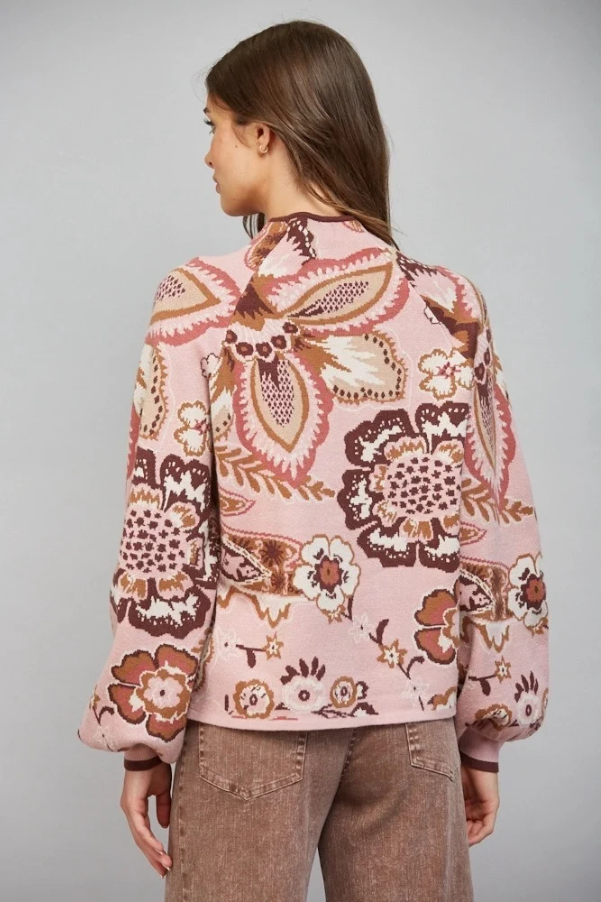 Wildflower Paisley Sweater-Sweaters-Vixen Collection, Day Spa and Women's Boutique Located in Seattle, Washington