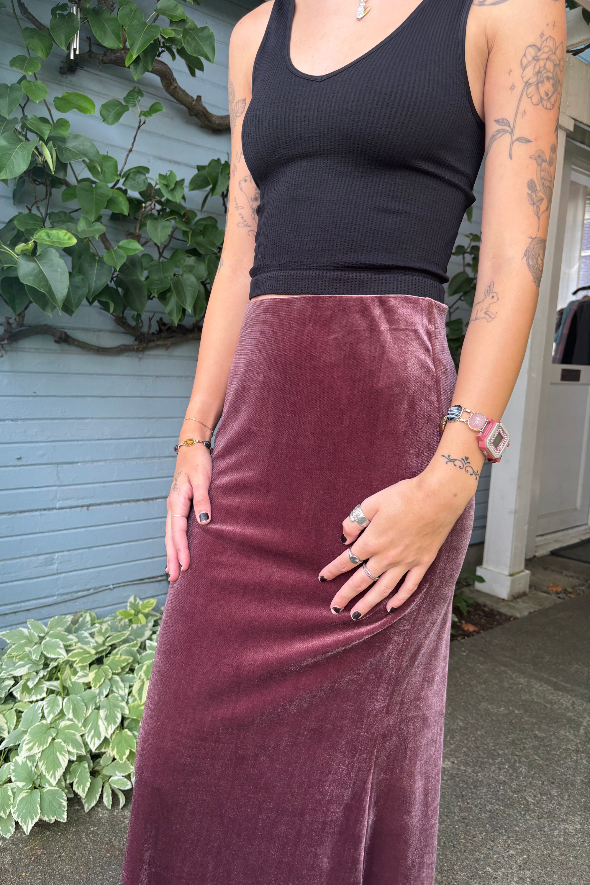 Wisteria Whirl Maxi Skirt-Skirts-Vixen Collection, Day Spa and Women's Boutique Located in Seattle, Washington